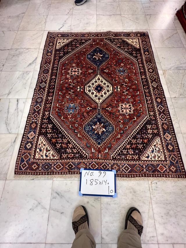 絨毯クエスト66【No.99】Tribal Rug　トライバルラグ  ※現在、こちらの商品はイランに置いてあります。ご希望の方は先ずは在庫のご確認をお願いします。