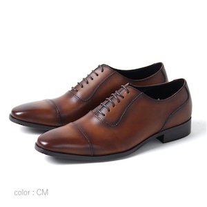 Balmoral Straight Tip Shoes　Camel