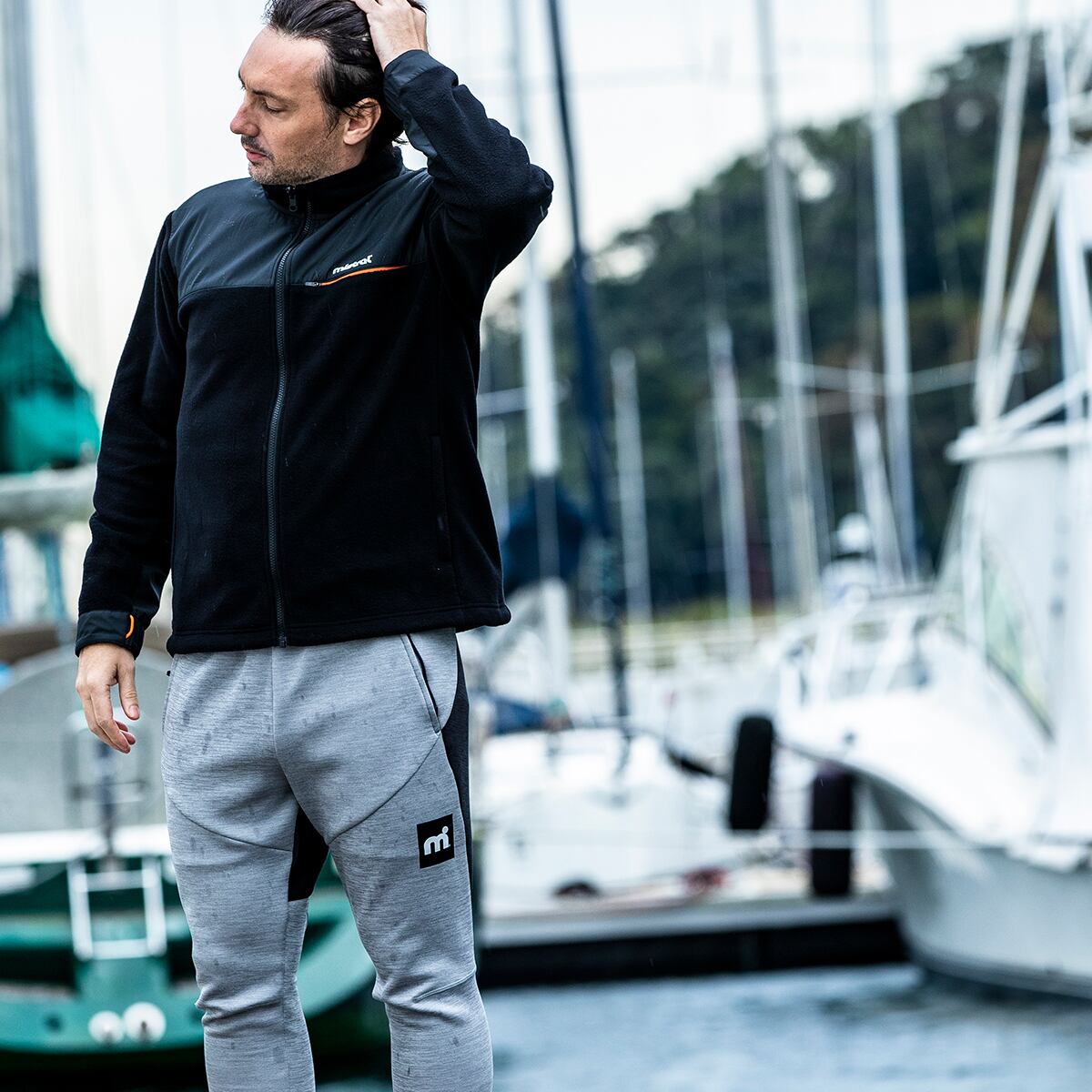 mistral (L) スキーウェア オーバーオール テクイッドロングパンツ M