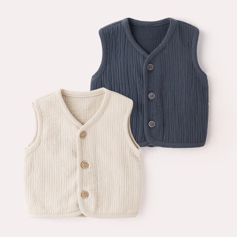 赤ちゃんのベスト春と秋の赤ちゃんのベストの子供服の女性のエインスタイルのベストのジャケットの子供の秋の服の男性の新生児のチョッキの潮 Duduベイビー6140197