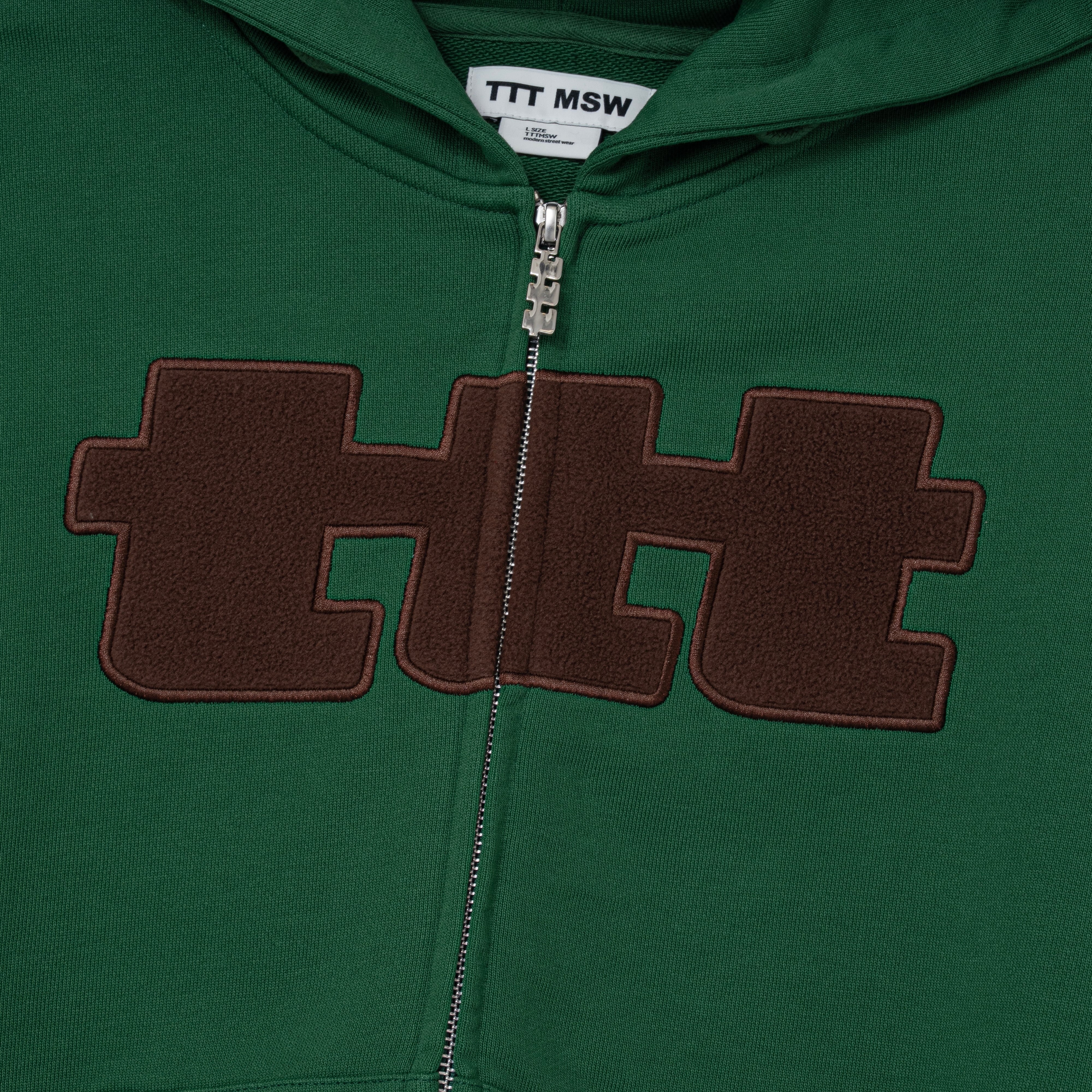 抽選販売》ttt big logo zip up hoodie（GREEN） | TTTMSW