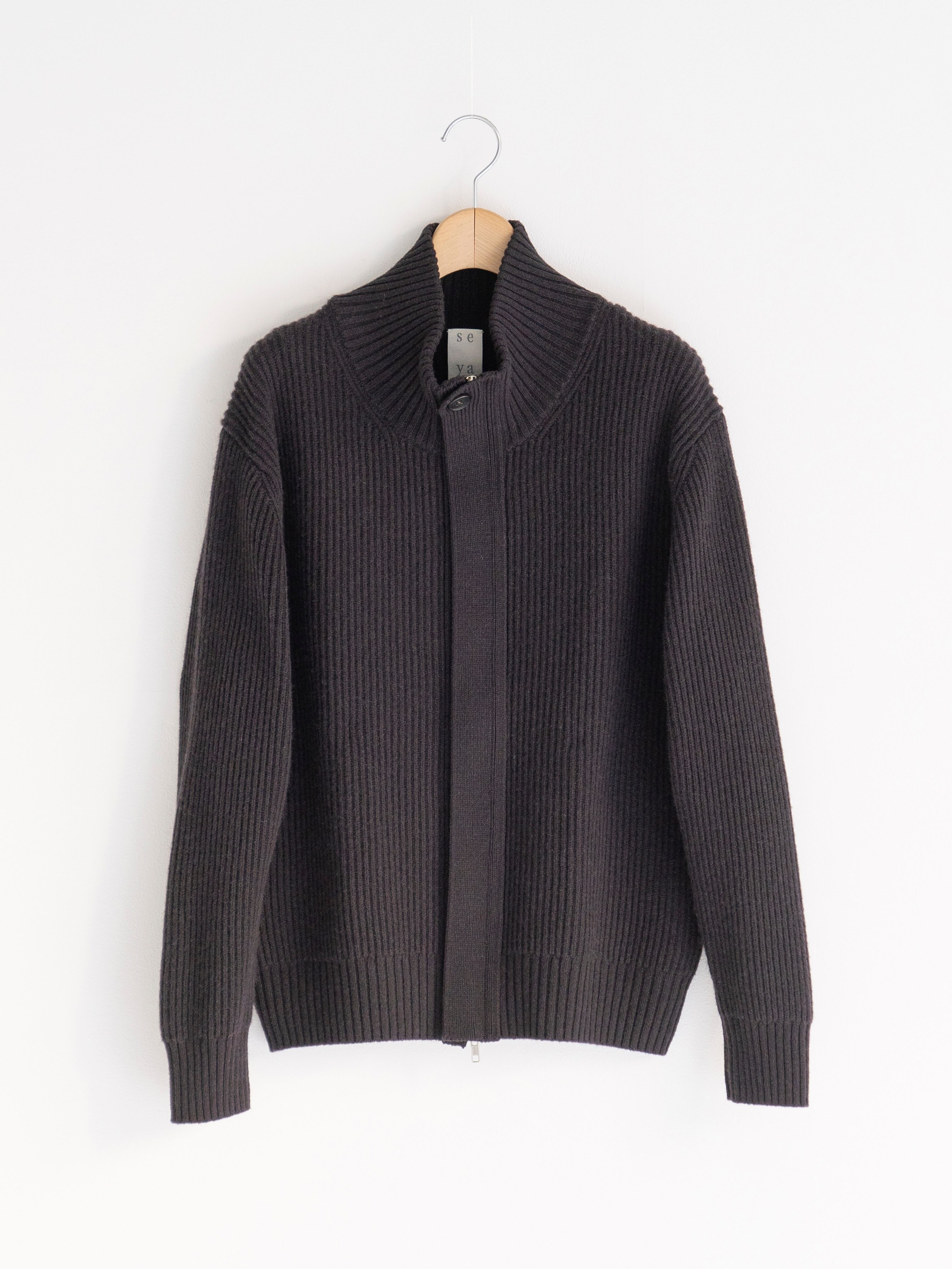 SEYA CLOUD KNIT BLOUSON EBONY BLACK LZ09239K12 | BEST PACKING STORE