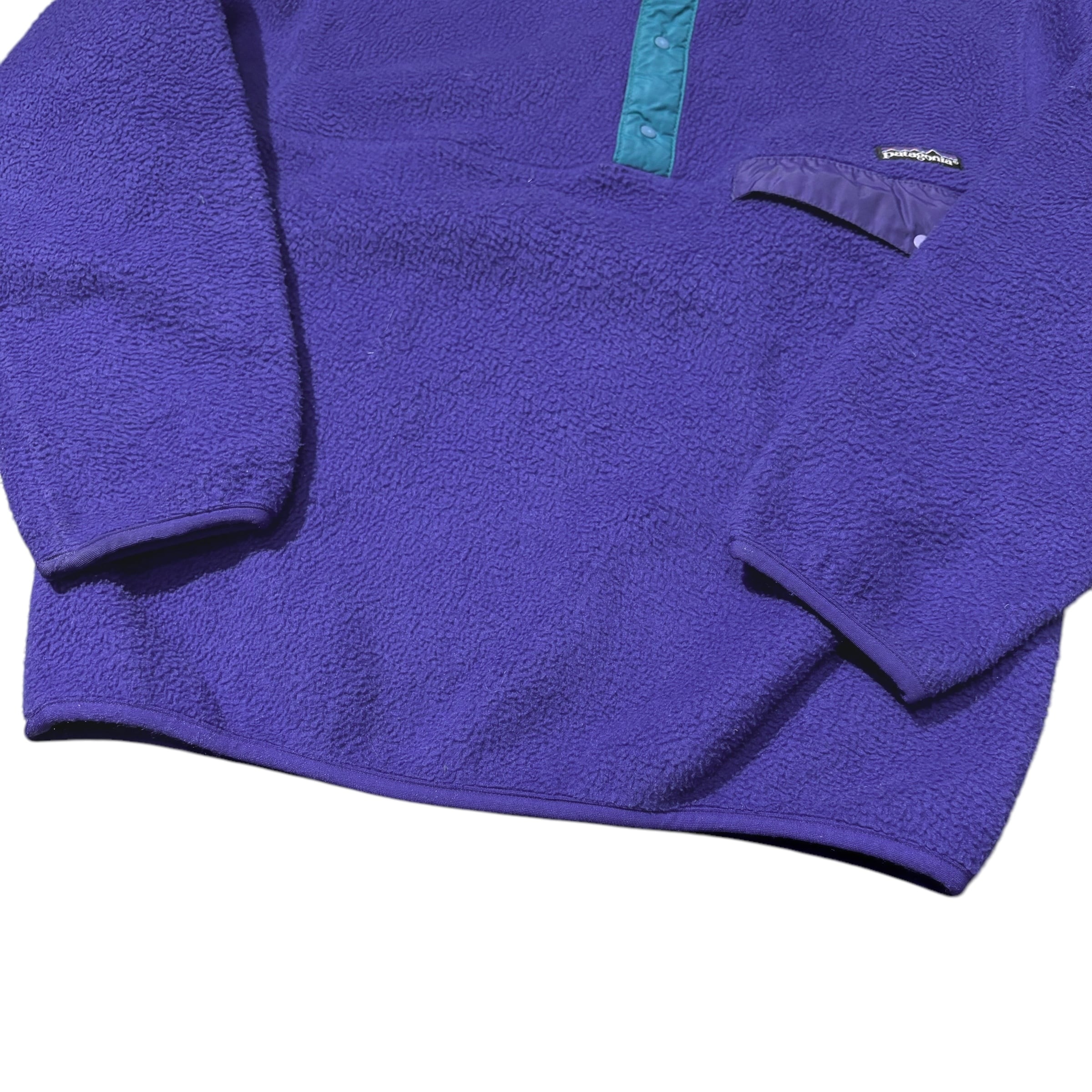 90's USA製 Patagonia Synchilla Fleece Snap-T 前立てナイロン 90's USA製 Patagonia Synchilla Fleece Snap-T 前立てナイロン