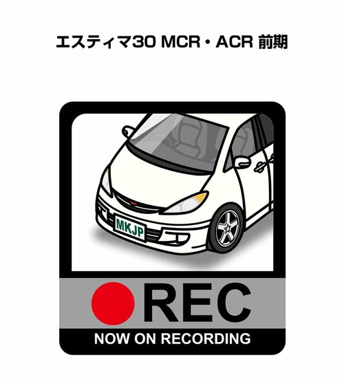 トヨタ エスティマ30 MCR・ACR 前期 ボディ25色設定 ドラレコRECステッカー