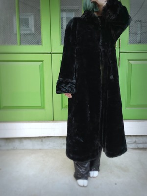 1970〜80s  RARE vintage  ｎｏｖｅｌｔｉ Faux fur Maxi coat 1970〜80s レア ヴィンテージ ｎｏｖｅｌｔｉ フェイクファー マキシ コート