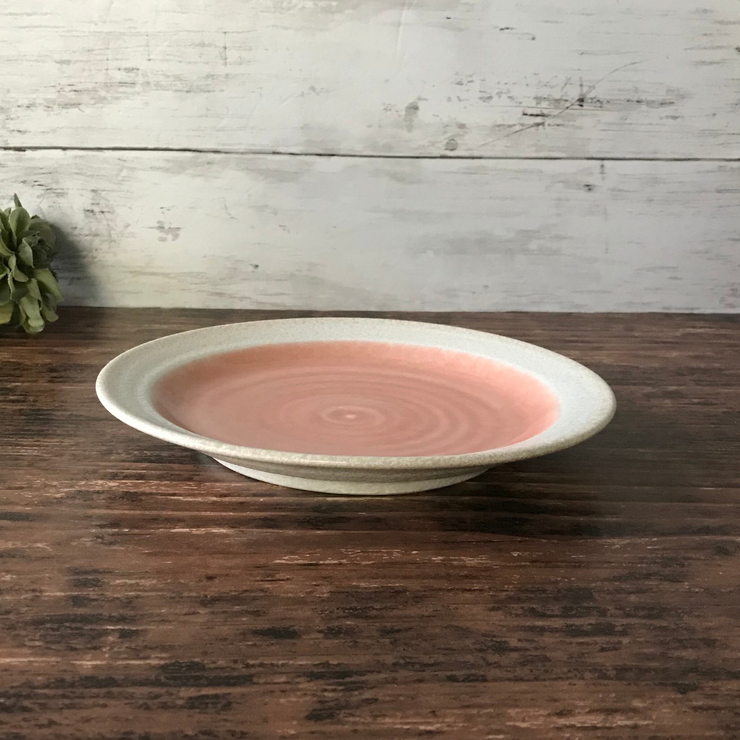 ローゼ 6.0平皿 19cm 中皿 和食器 ピンク カフェ食器 | 食器のほっこり屋