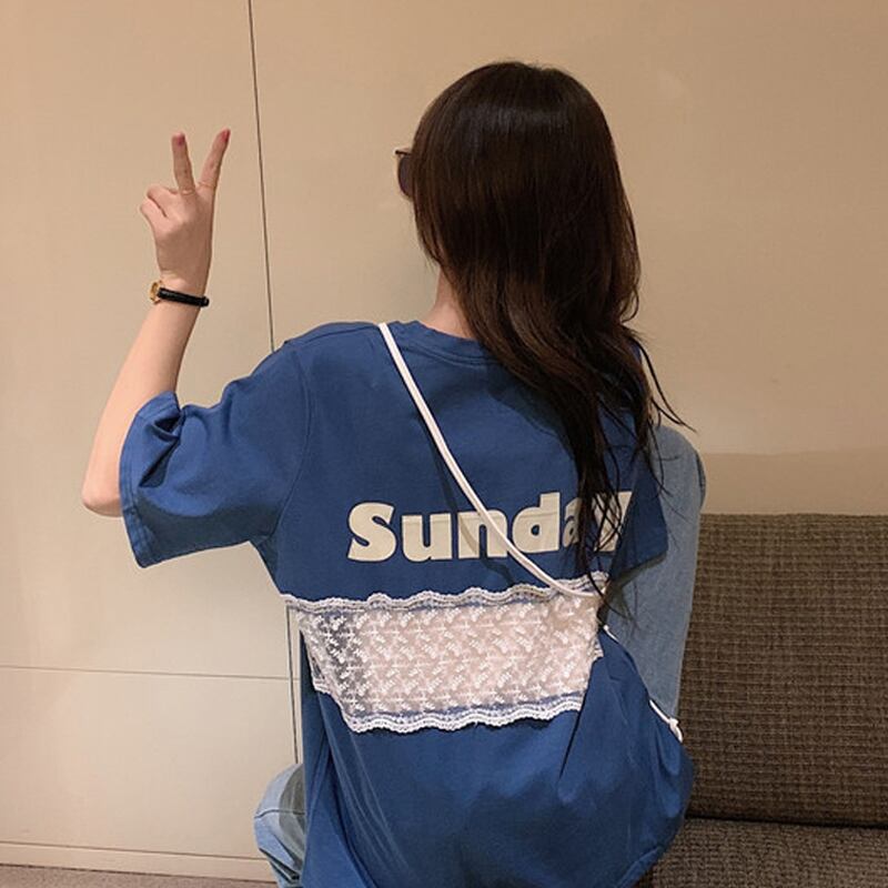 レッドTシャツ シャツ サマールーズトップス 夏物 スーパーモール38367441765