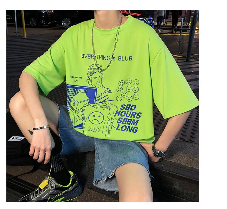 全2色 Tシャツ カットソー プリント カジュアル おしゃれ