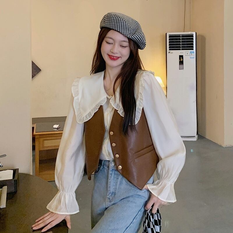 レザースプリングオータムショートスタンダード レトロ 春物 秋物 スーパーモール72349153998