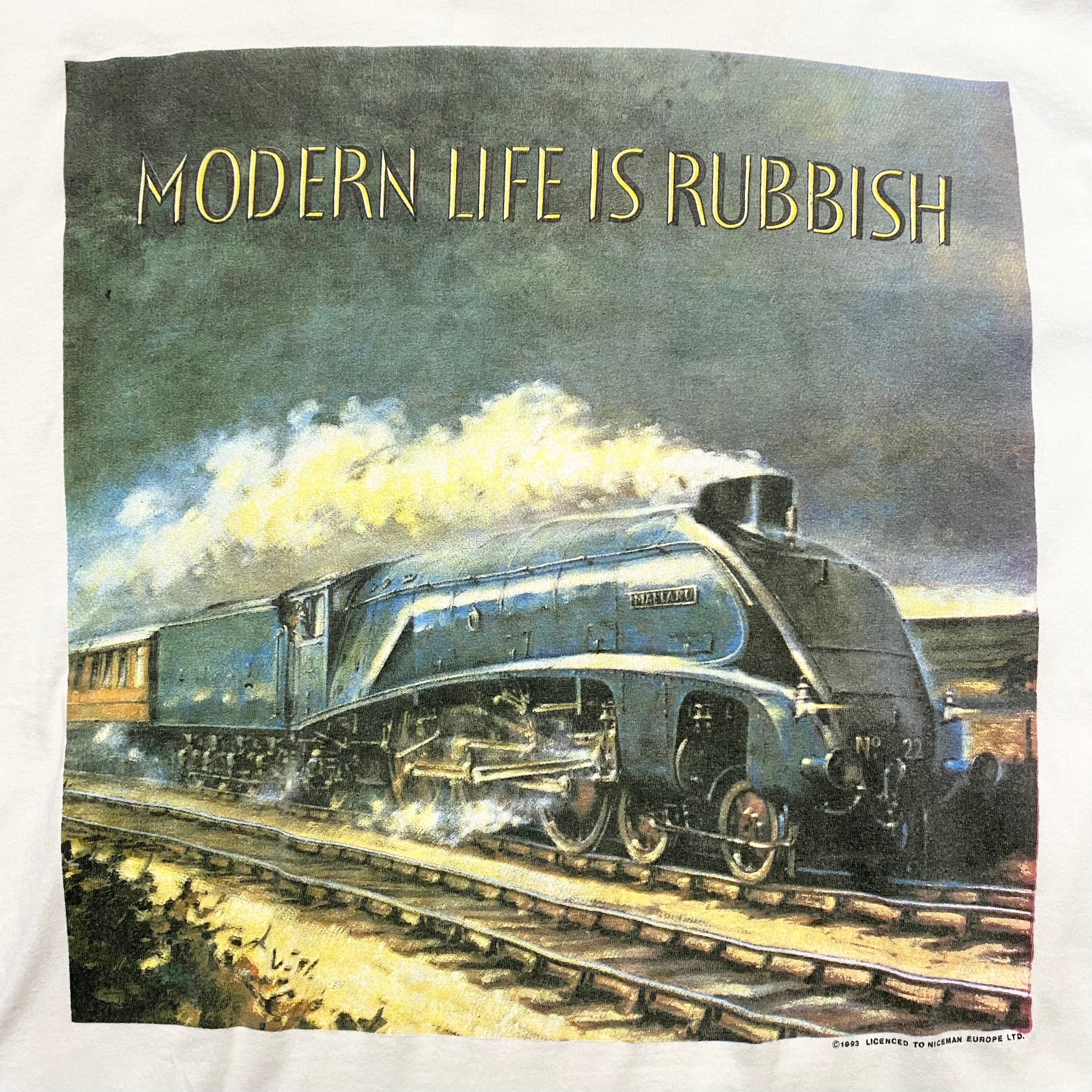 vintage 1993's BLUR music tee “modern life is rubbish” | NOIR ONLINE