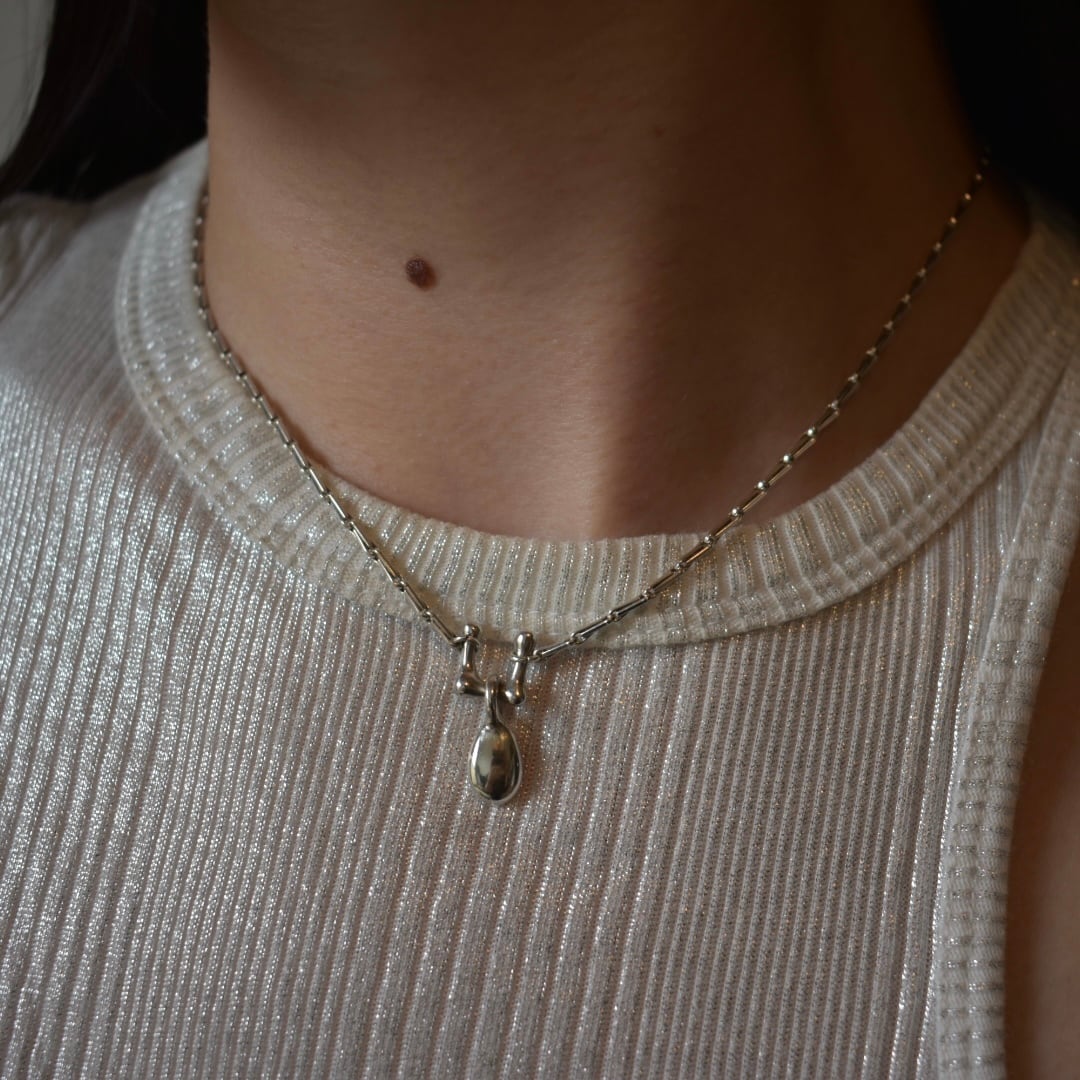 Bone necklace -bean- A | EMIKOAMANO