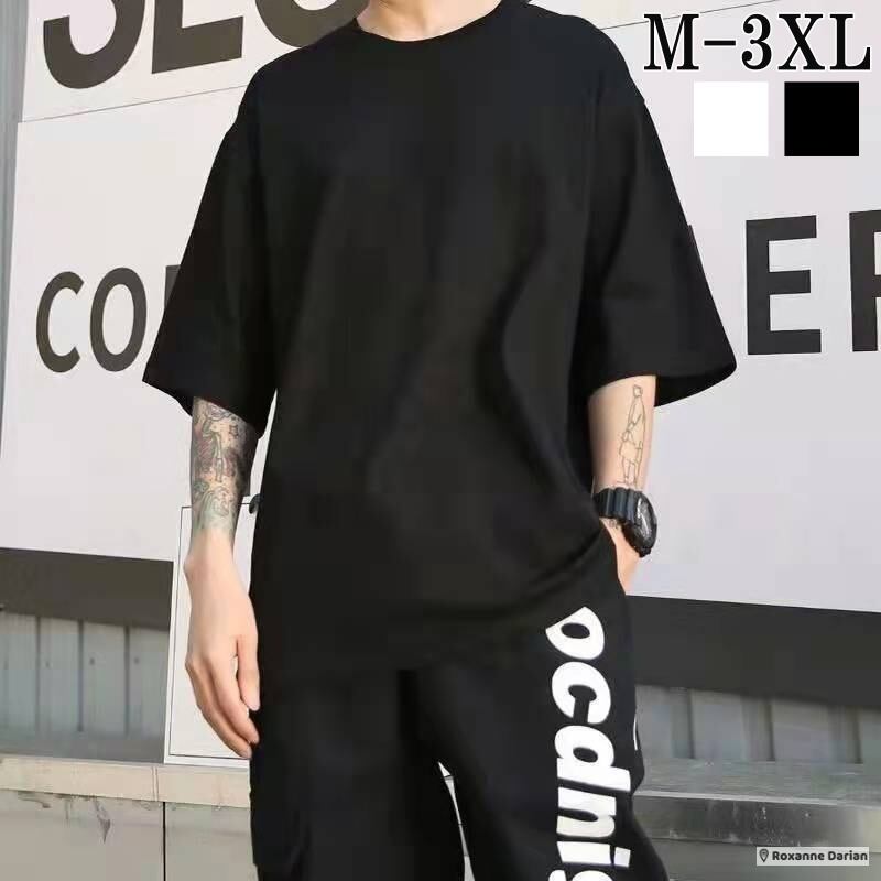 サブカル系 ファッション 半袖Tシャツ コットン バックプリント