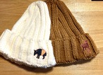 アニマル刺繍ニット帽