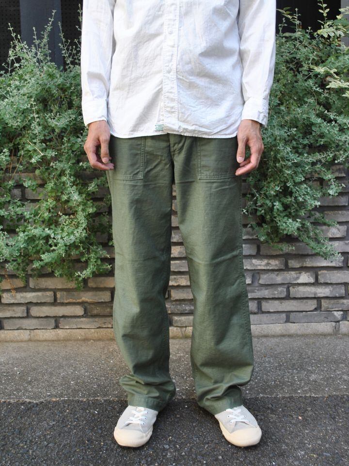 オアスロウ orSlow - US ARMY FATIGUE PANTS green | JUNK SHOP