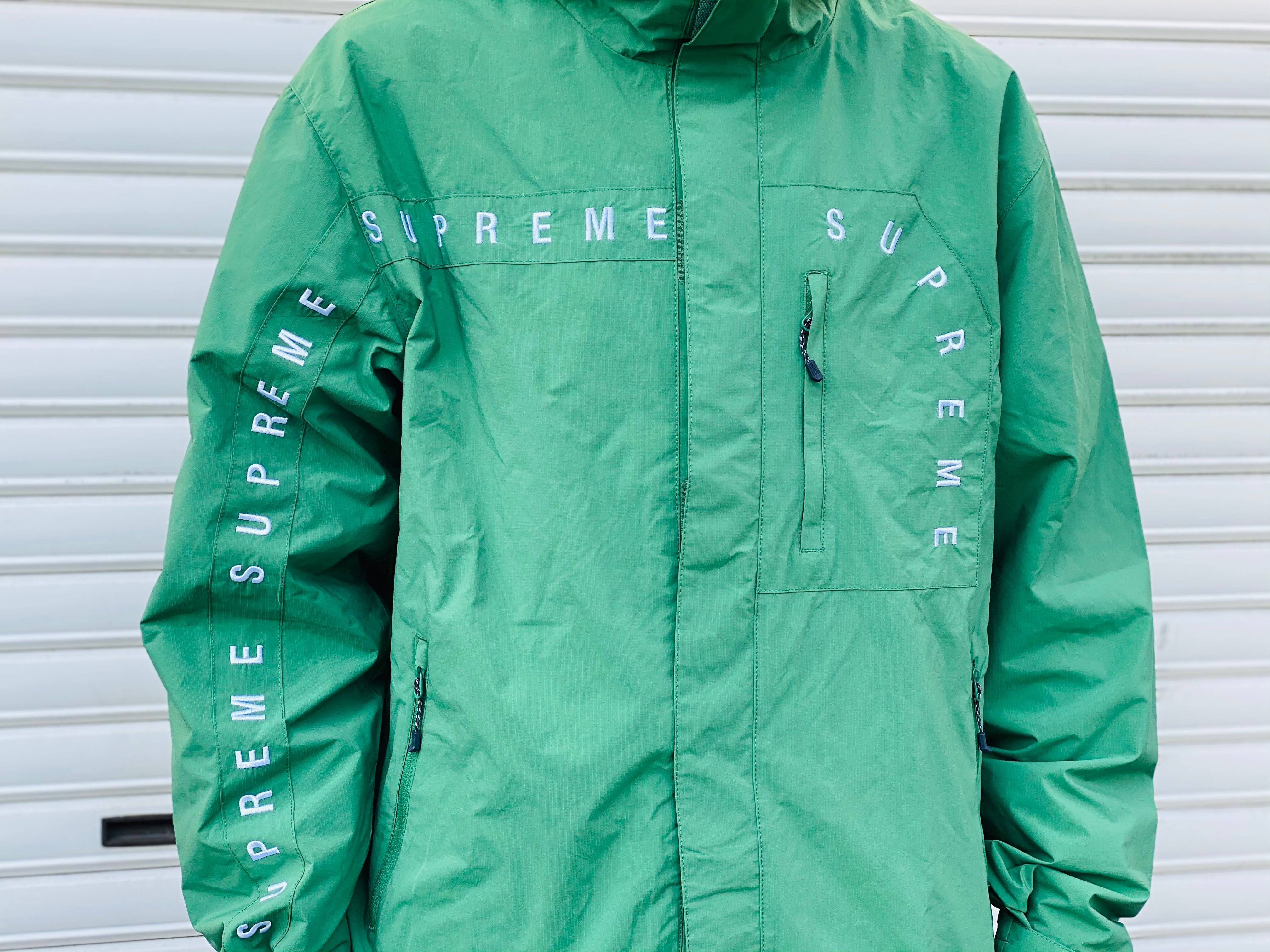 Supreme Curve Logos Ripstop Jacket