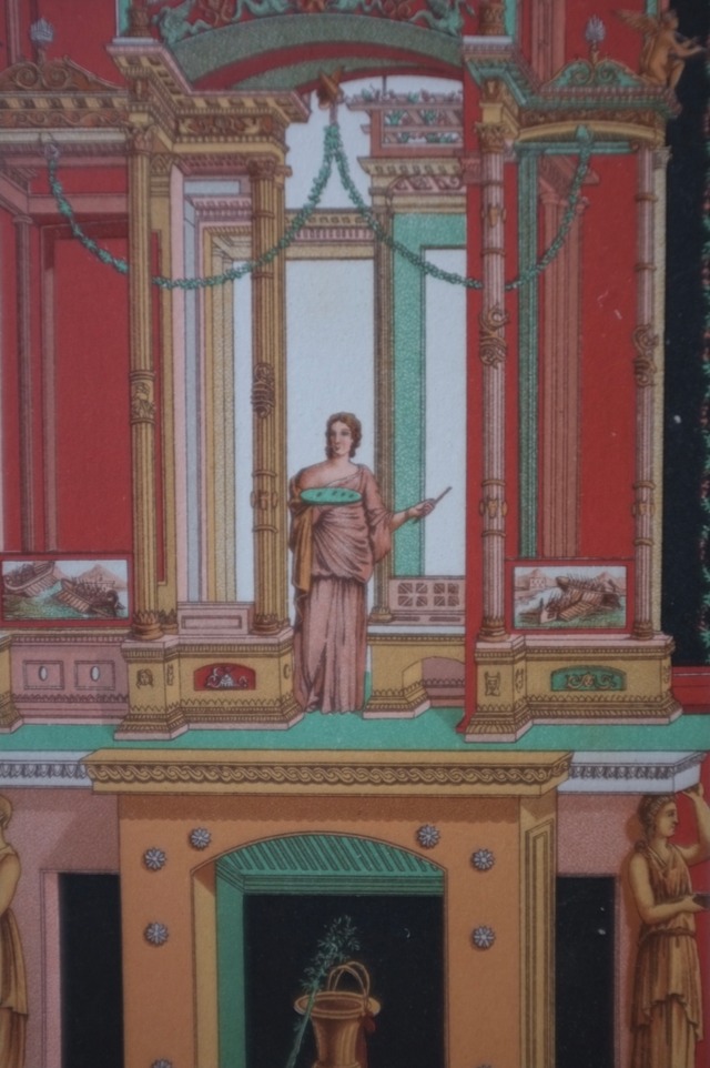 19世紀  魔術的色彩と装飾図版c フランス アンティーク