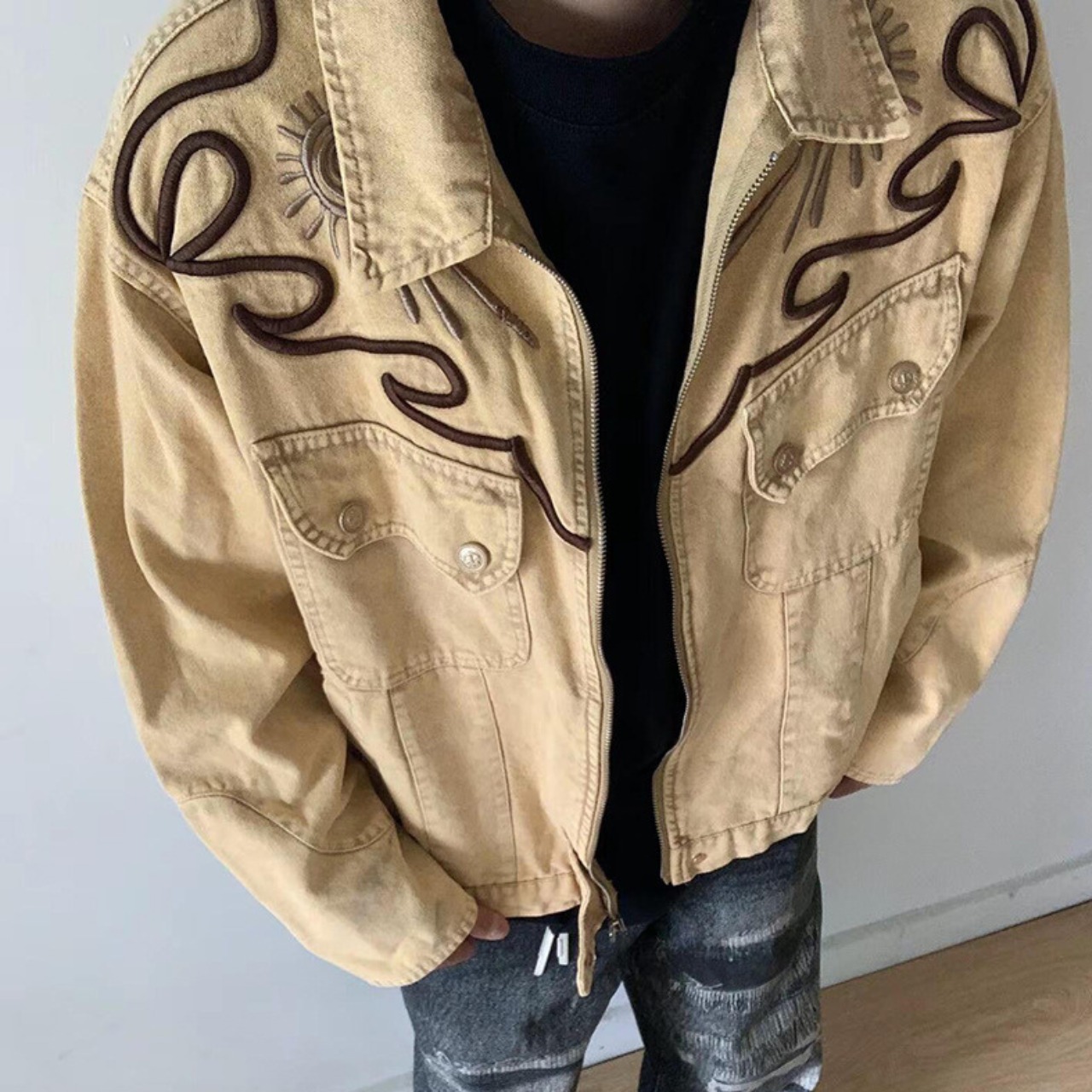 【Quiet Detail】刺繍ワークジャケット　TB1911・画像2