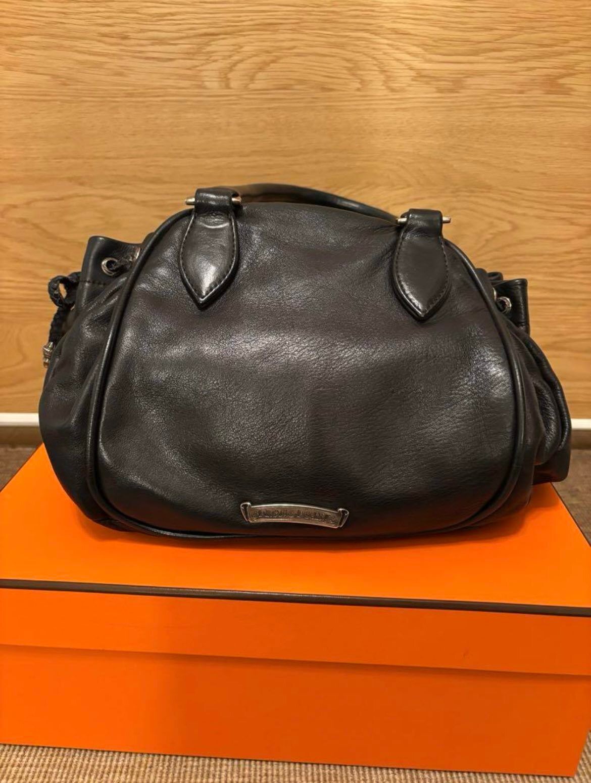 CHROME HEARTS クロムハーツ SQUIRRELY JO フィリグリークロス レザー