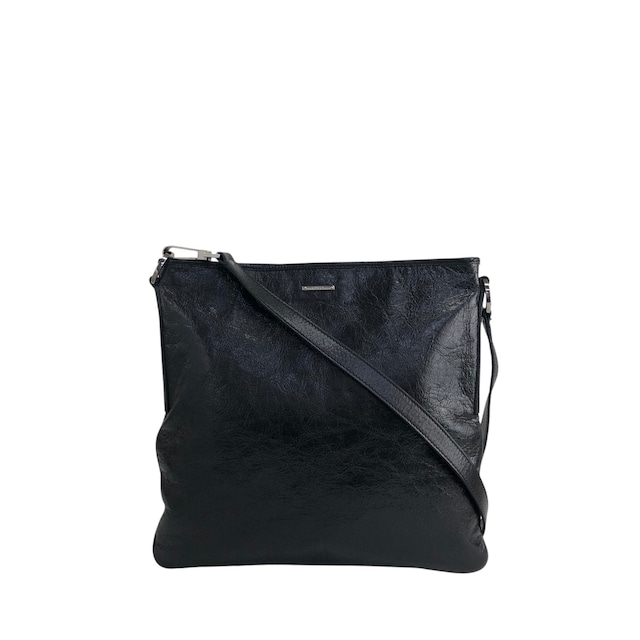 GUCCI グッチ ショルダーバッグ ブラック ロゴ レザー vintage ヴィンテージ オールド 6trb86