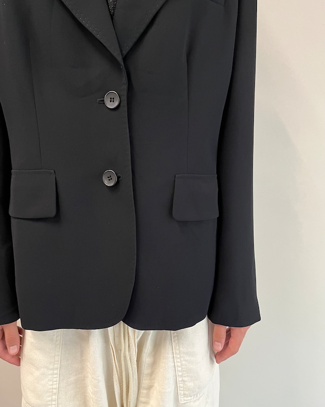 stitch design large lapel tailored jacket