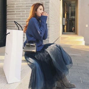 セットアップ レディース 送料無料 ツーピース ニットトップス バイカラー シフォンスカート チュール フレアテールスカート タートル ハイネック トップス+ハイウエストスカート ドレス フォーマルドレス タイトドレス ショート丈 長袖 ボリューム袖 Vネック カシュクール タイト スリム 切り替えデザイン ドッキング レース ウエストマーク スリット ハイウエスト 異素材MIX エレガント 大人可愛い きれいめ ゴージャス 華やか 上品 レトロ クラシック 白 ホワイト 黒 ブラック オケージョン