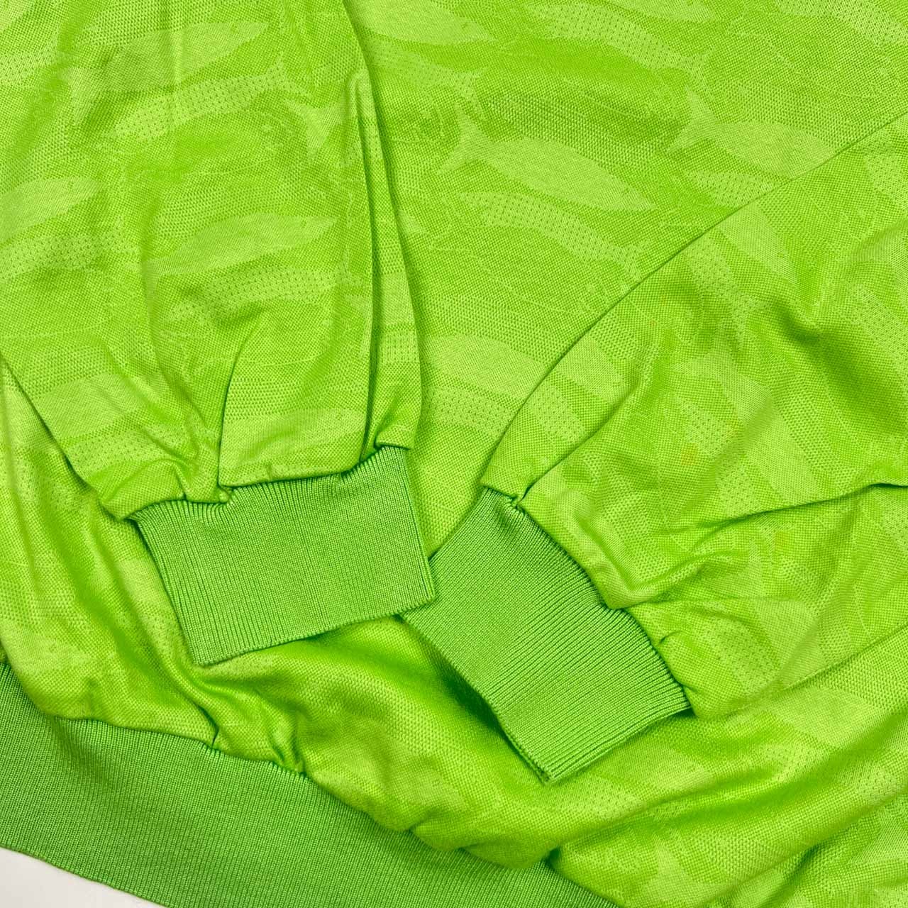 90s Christian Dior SPORTS クリスチャンディオール スポーツ 総柄 長袖 ポロシャツ L/グリーン レディース ビンテージ