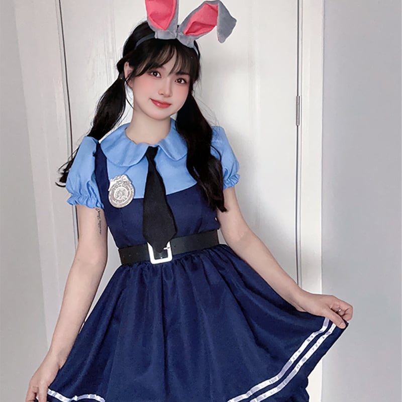 5点セット】ハロウィン衣装 コスプレ 警察 レディース ワンピース