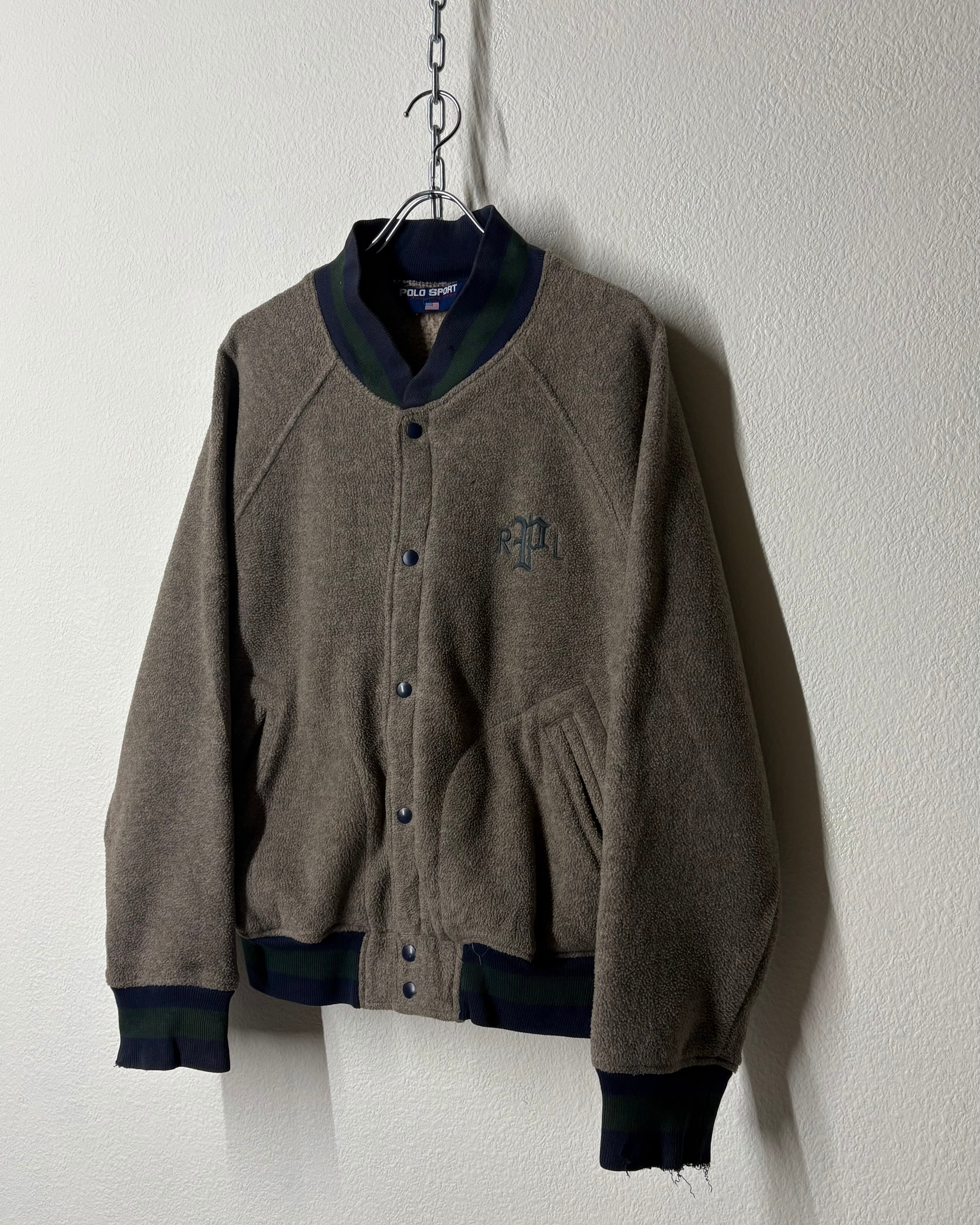 90s POLO SPORT Fleece Stadium Jumper USA製