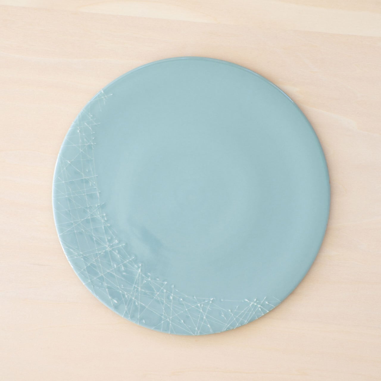 いっちんプレート(24cm)・青磁 | SoryuGama