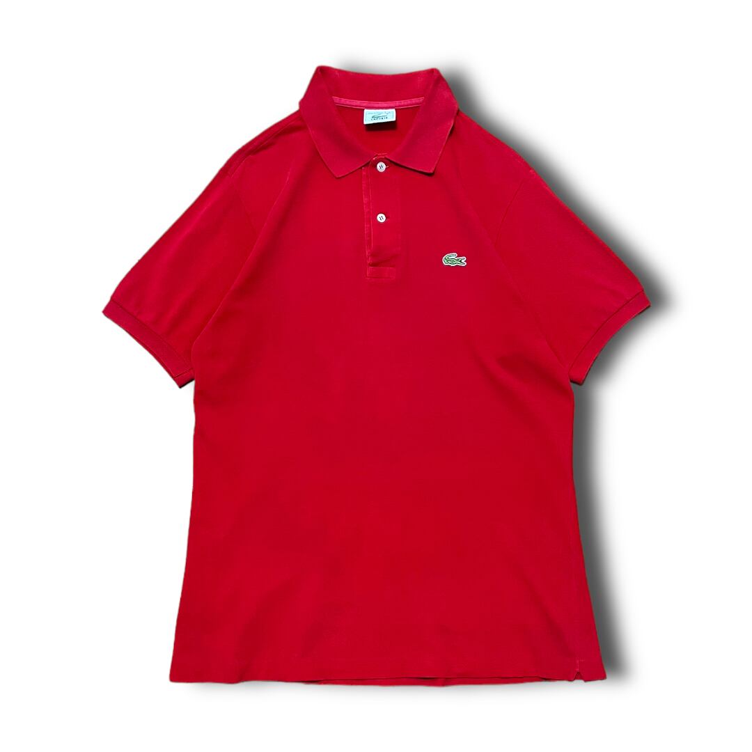 【LACOSTE】1980's ラコステ ポロシャツ MADE IN FRANCE レッド
