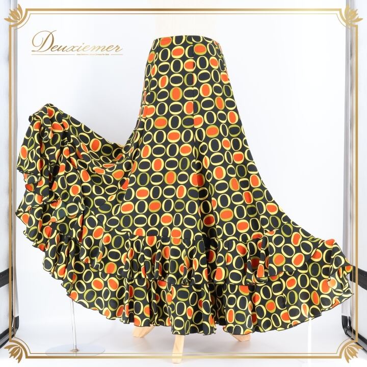 フラメンコ衣装　イベリア　エルモサ 美品 フラメンコ衣装】HERMOSA エルモサ IBERIA イベリア ドレス