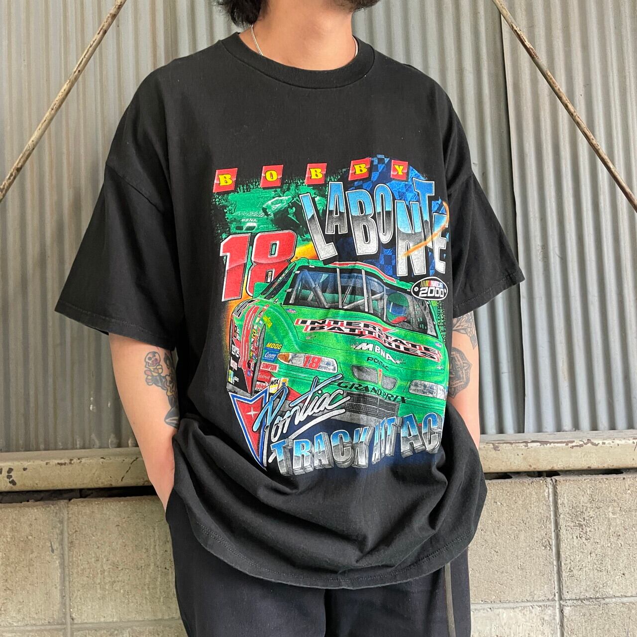 90年代ランク90年代 COMPETITORS VIEW NASCAR ナスカー レーシング 両面プリント プリントTシャツ メンズL ヴィンテージ /eaa355845