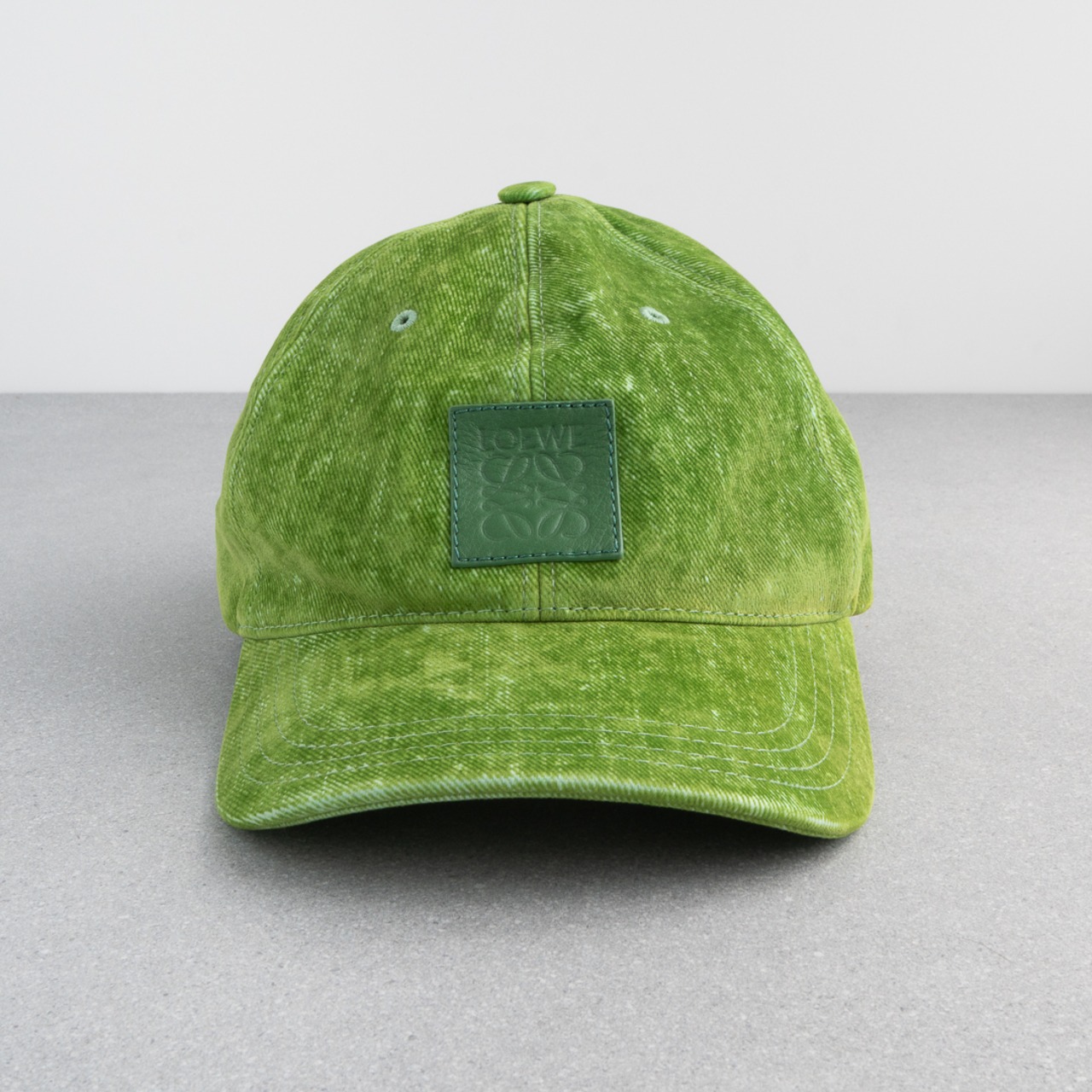 ロエベ パッチ キャップ フロックデニム SS24