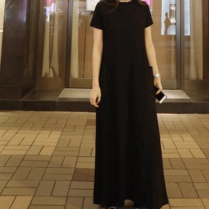 レディース スカート ワンピース Tシャツロングスカート ロングスカート ロング 半袖 クルーネック 襟なし ワイド Aライン ポケット ストレッチ かわいい 大人可愛い きれいめ シンプル カジュアル おしゃれ かっこいい レトロ こなれ感 ラフ ルーズ 主役級 存在感 とろみ感 抜け感 ラブリー キュート ベーシック ナチュラル 無地 夏 デート お出かけ リゾート 女子会 休日 ショッピング カフェ コーデ 楽ちん 体型カバー 普段使い モテ トレンド S M L XL ゆったり ゆる ブラック