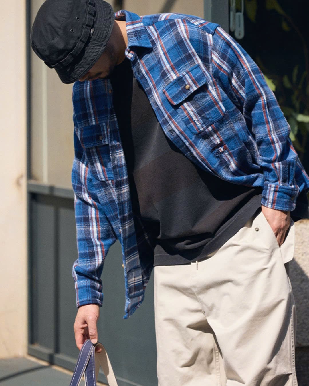 Oversized Checkered Flannel Shirt x00220 | XPOSE