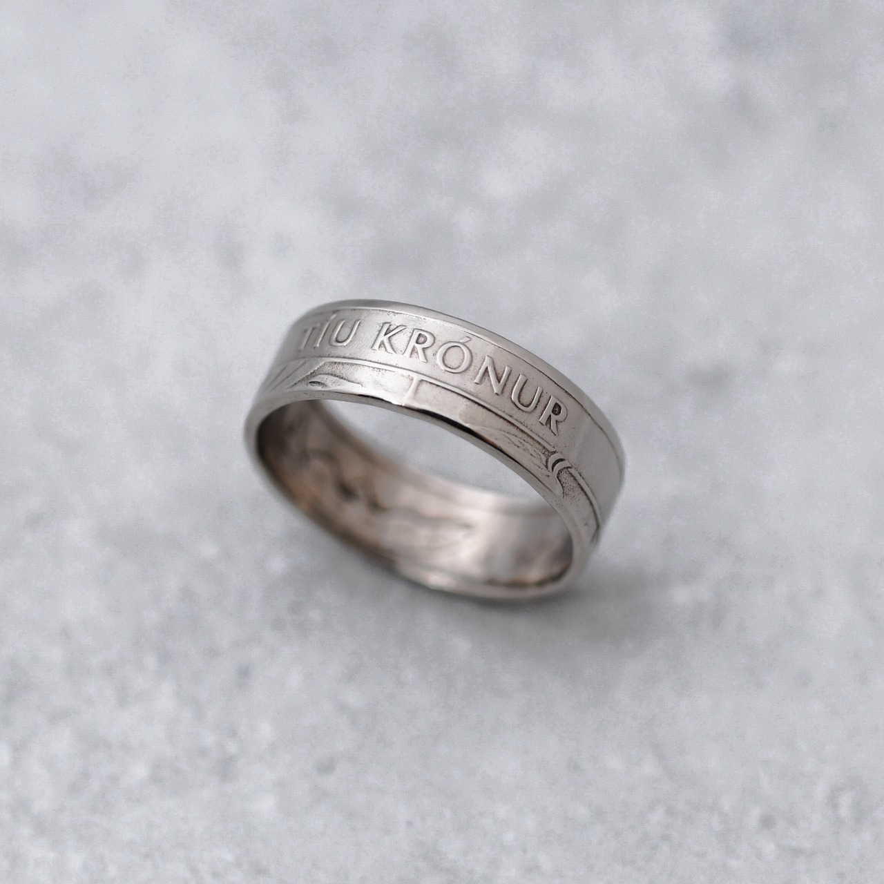 アイスランド 10クローナ コインリング｜ICELAND 10KRONA COINRING