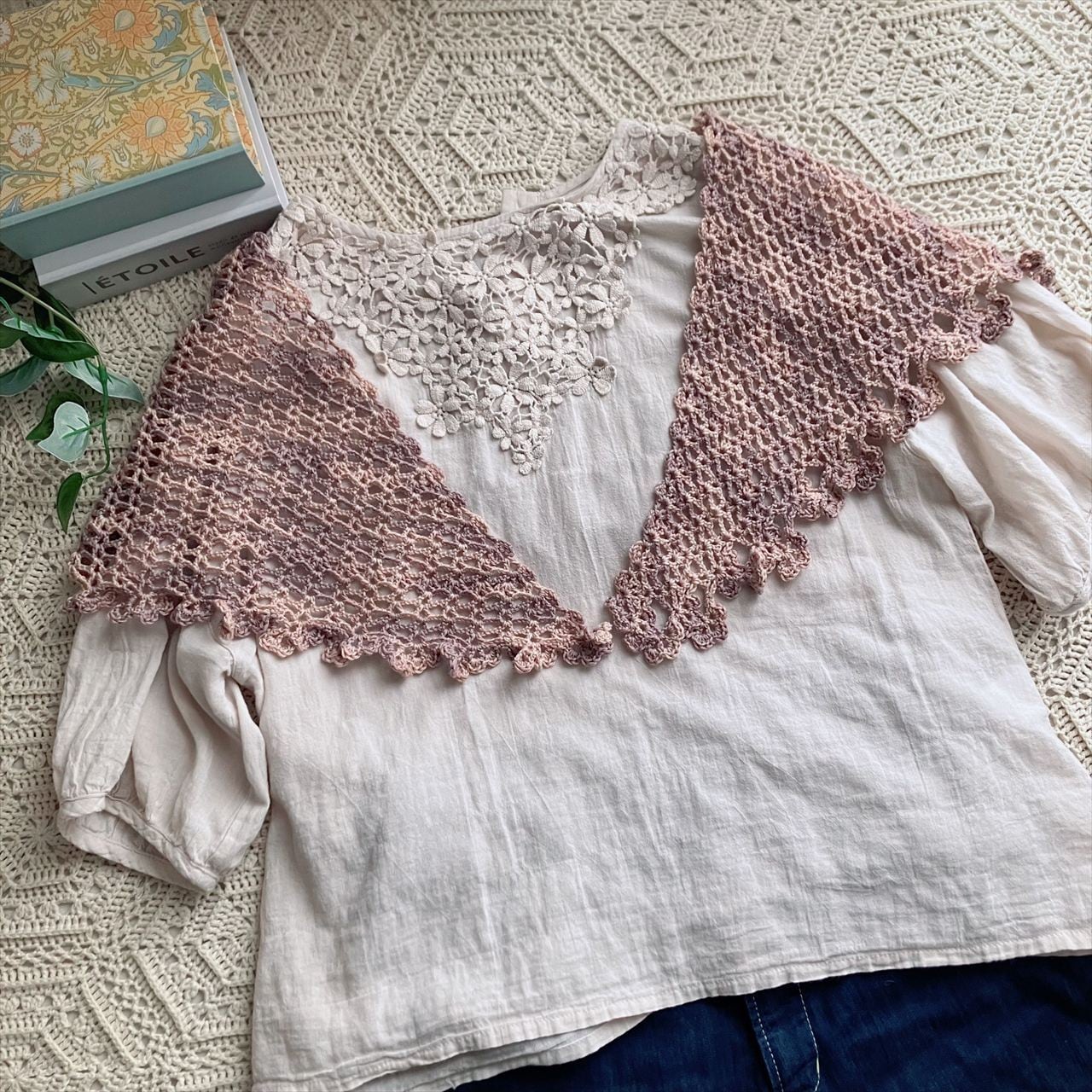 【編み図のみ】松紋フリルストール(印刷版)