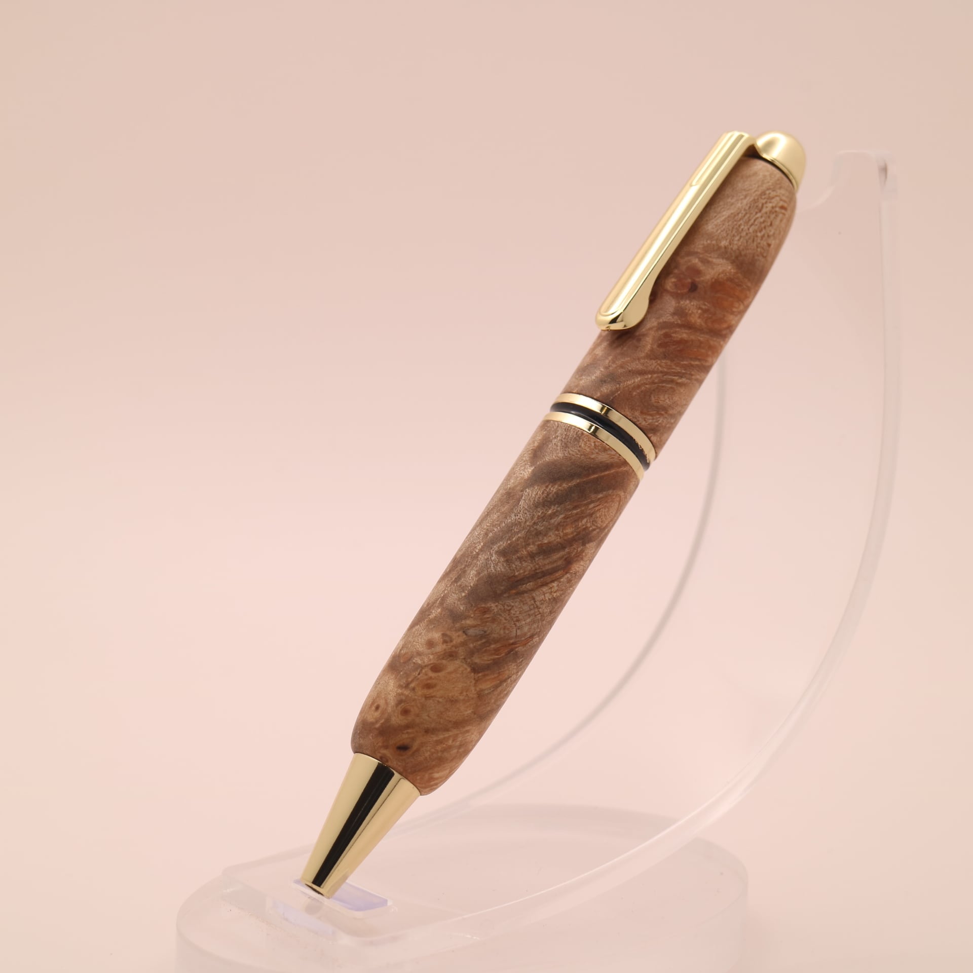 クリ 木軸キーホルダー｜251008 ボールペン・スタイラスタッチペン