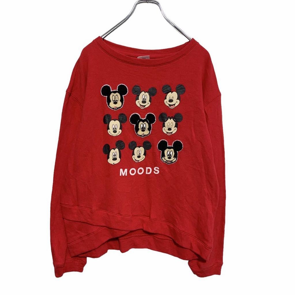 Disney スウェット トレーナー キッズ L 11-13 150〜 レッド Disney スウェット トレーナー キッズ L 11-13 150〜 レッド