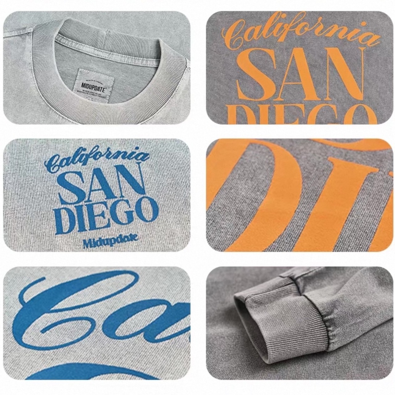 Vintage style back logo tops 1069 - 17