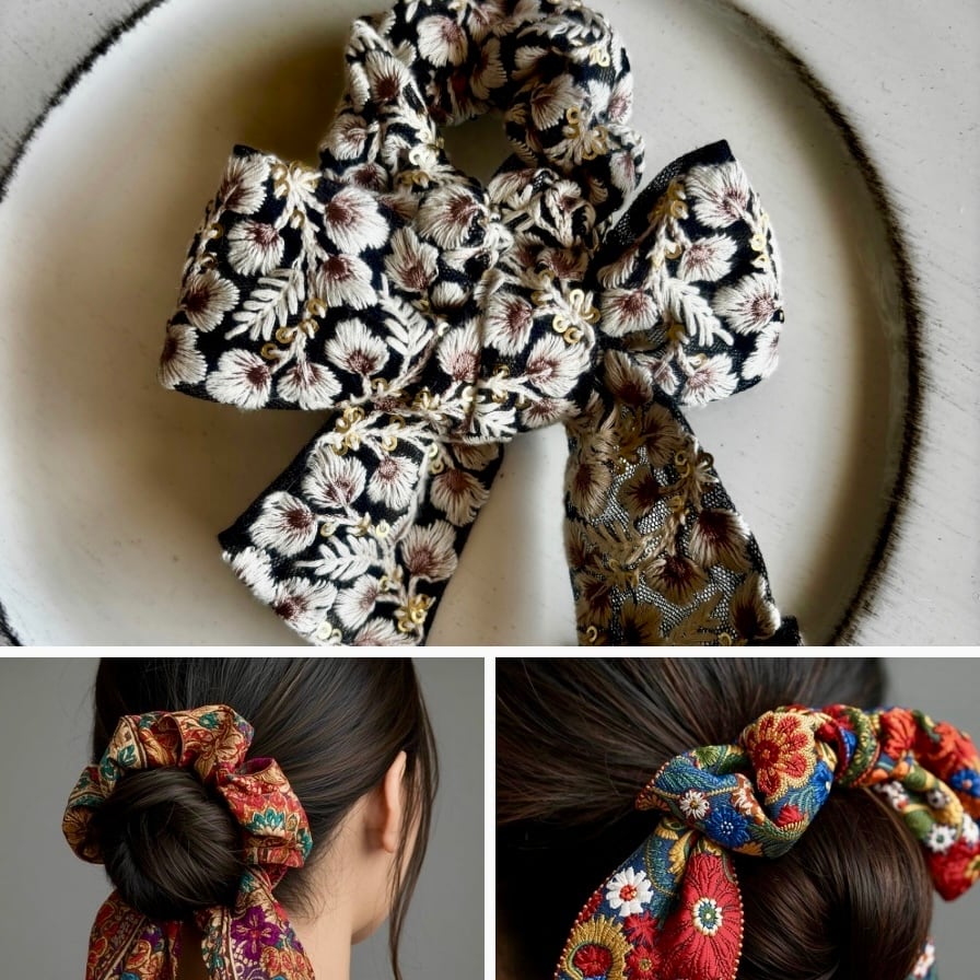 インド刺繍リボンのネックレス | PURUMERO 名入れ刺繍 お子様イラスト