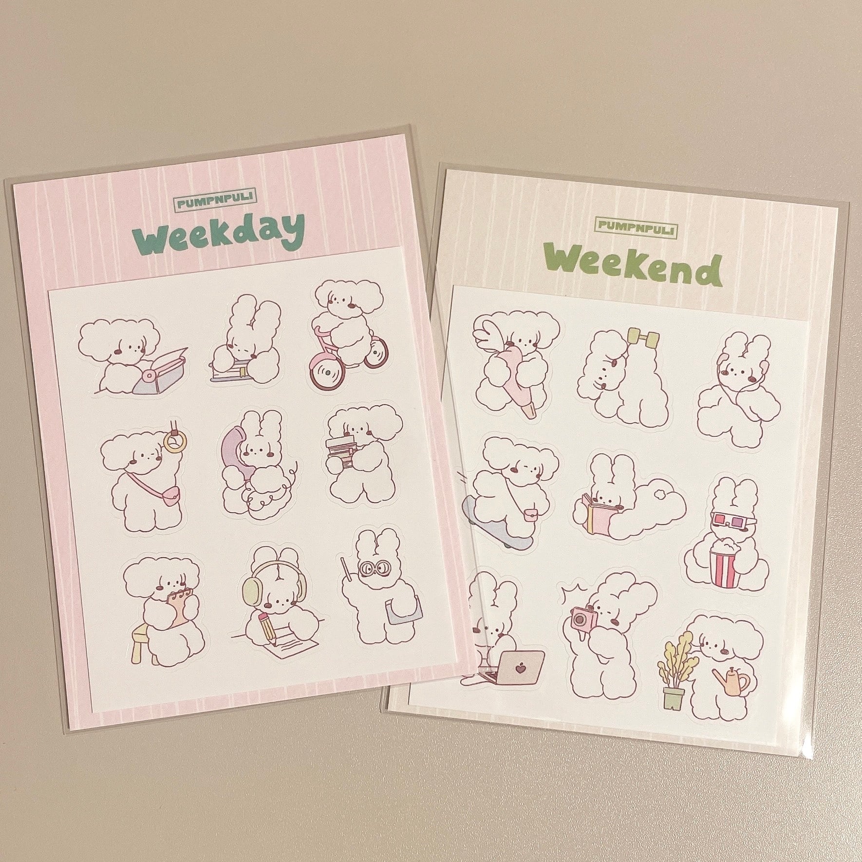 PUMPNPULI〔daily sticker 2種類〕