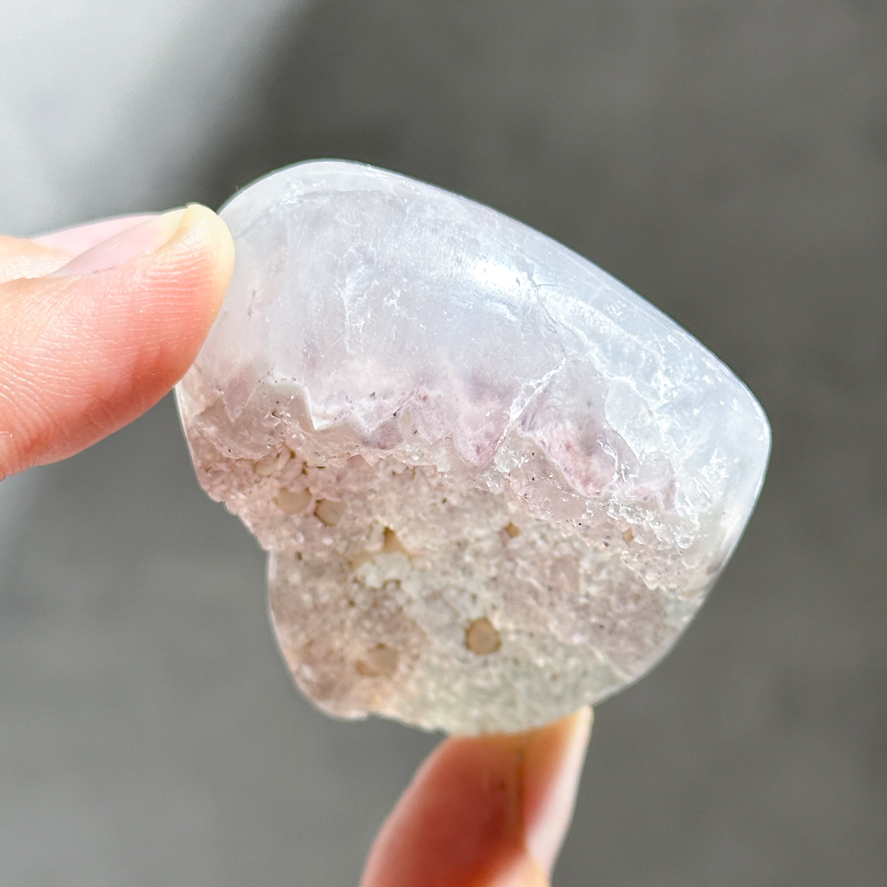 アゲート×アメジスト ハート53◇ Agate× Amethyst ◇天然石・鉱物