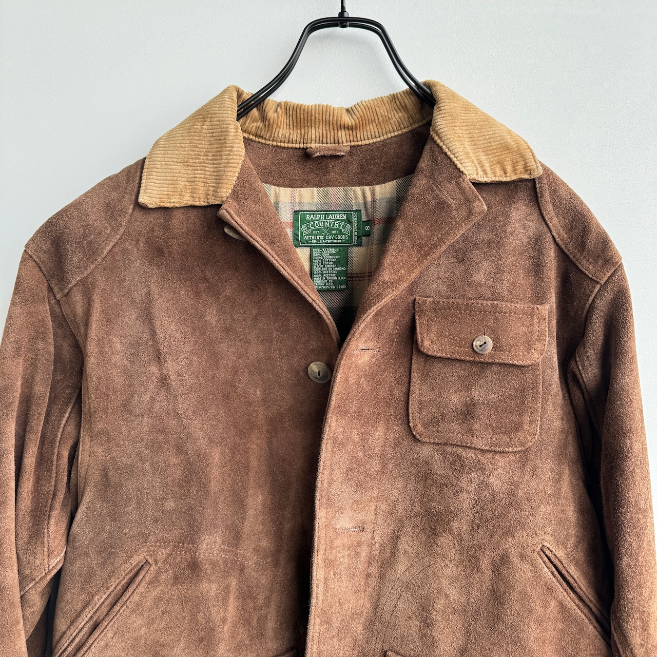 Ralph Lauren Polo Country レザーハンティングジャケット 80s 画像5