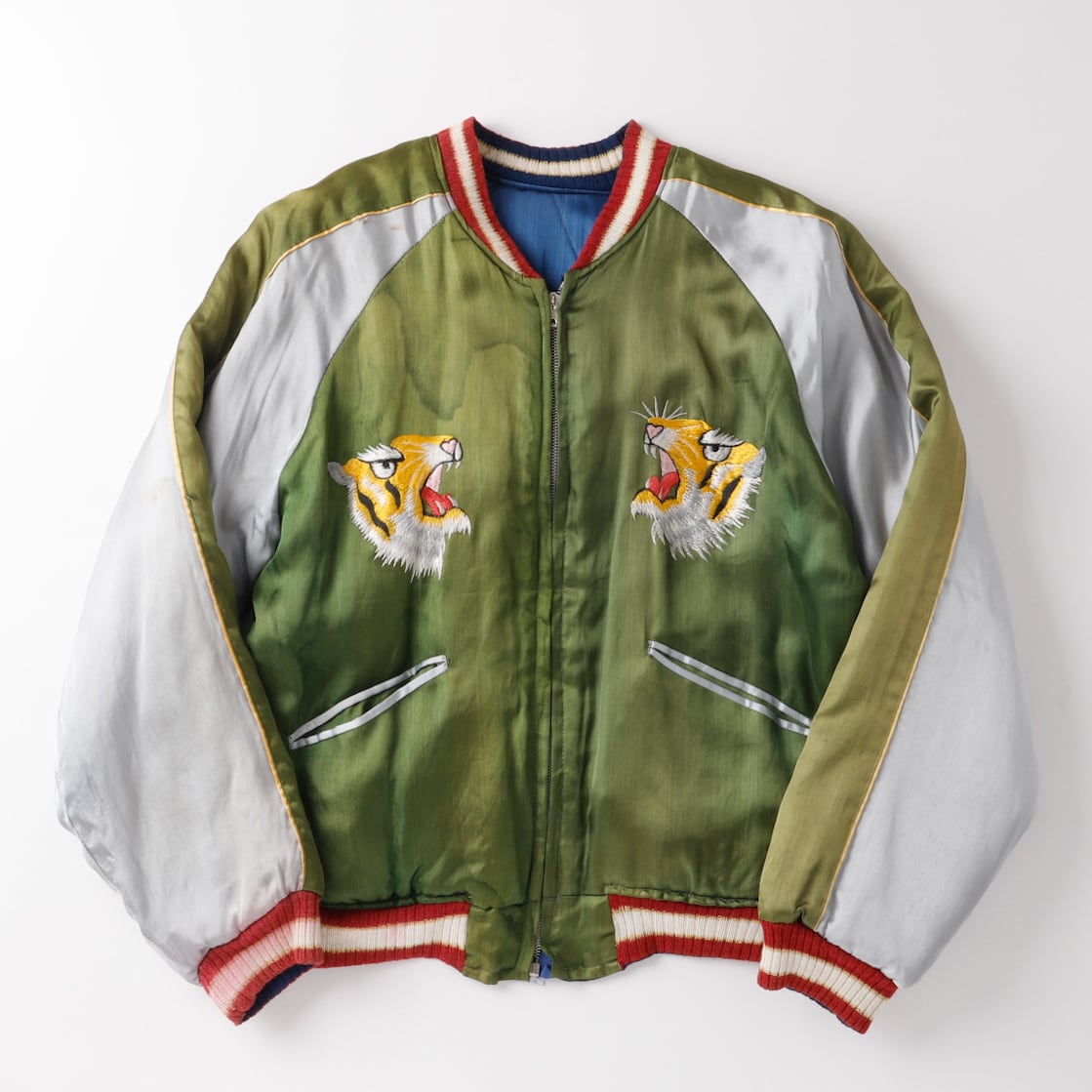 美品】50s special souvenir jacket vintage U.S. military satin