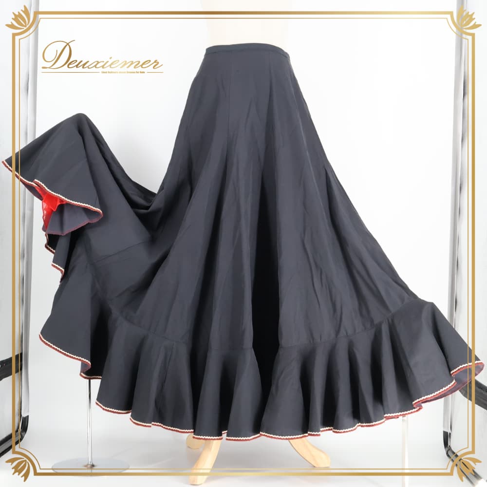 ★週末セール★新品★フラメンコ衣装＊２Wayスパイラルファルダ ファルダ | ダンス 衣装 deuxiemer