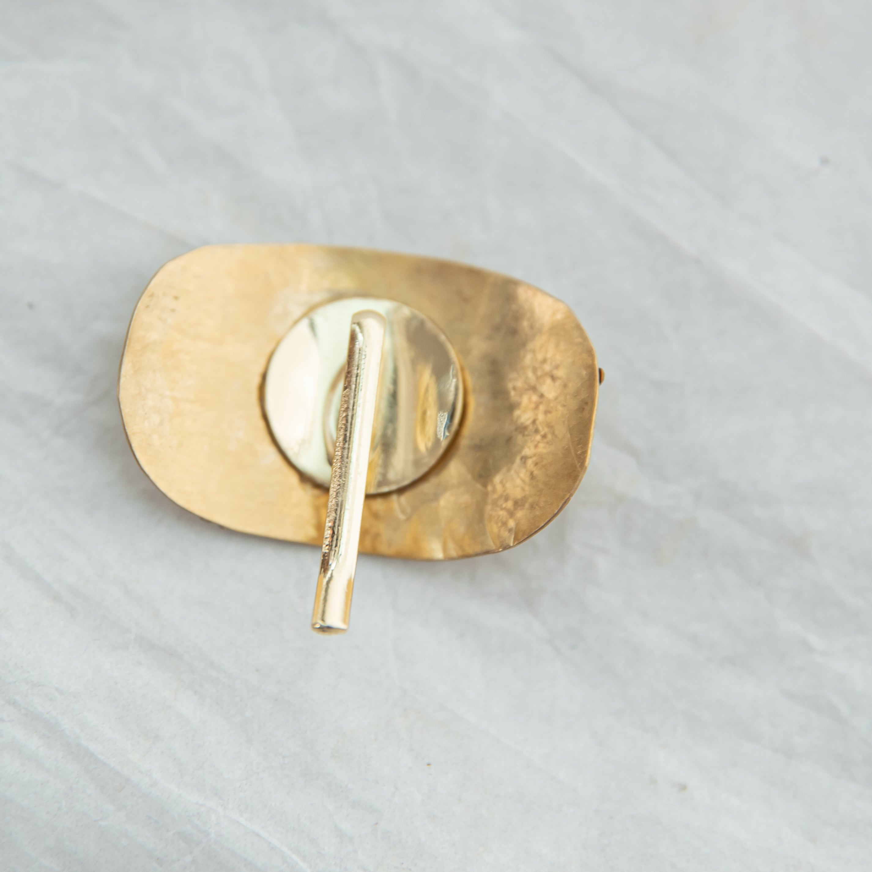 一点もの 】真鍮のポニーフック 縦2.8cm × 幅4cm ハンドメイドヘア