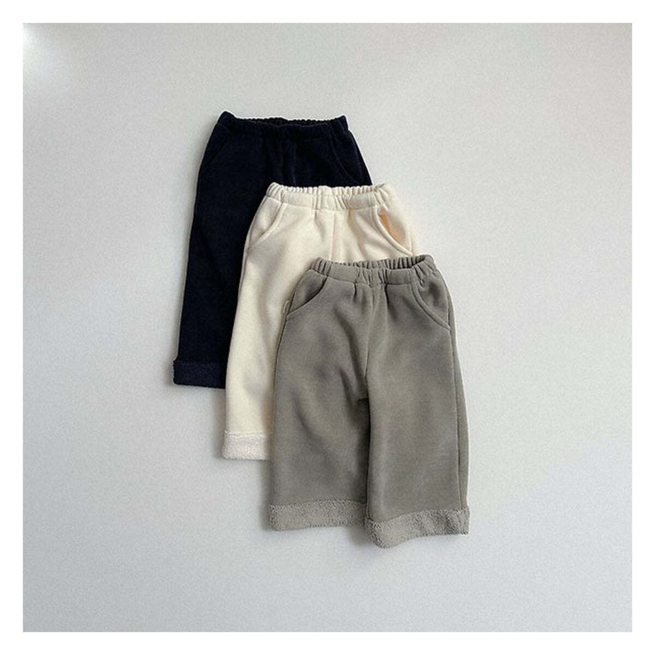 【取寄】minirobe ロールアップ一直線パンツ｜冬服｜韓国子供服