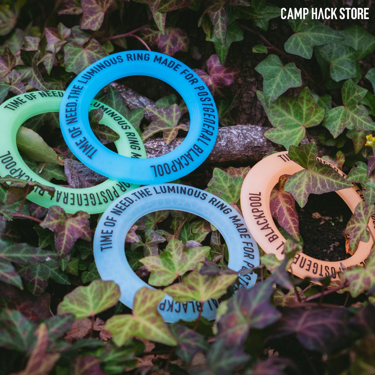 暗闇で光る「ルミナスリング」 | CAMP HACK STORE