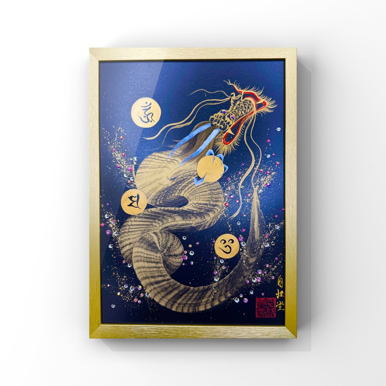 A様専用【昇龍・白】金運・開運アート（A4）